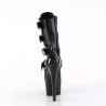 Pleaser ADORE-1046 Black Hologram Patentatching Boots