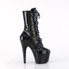 Pleaser ADORE-1046 Black Hologram Patentatching Boots