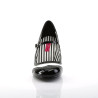 Pleaser Pink Label JENNA-06 White Black Patent Sale