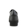 Demonia SHAKER-23 Black Vegan Platform Wedge Pumps