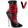 Devious DAGGER-1032 Black Patent Ankle High Boots Women