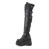 Demonia SHAKER-350 Platform Thigh High Wedge Boots
