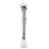 Demonia SHAKER-374 White Platform Thigh High Wedge Boots