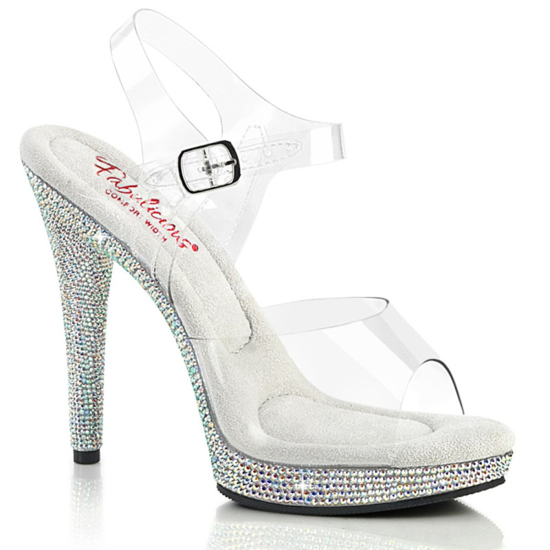 Fabulicious GLORY-508DM Strass High Heels Bridal Sandals