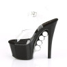 Pleaser KNUCKS-708 Transparent Black Sale Women
