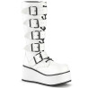 Demonia TRASHVILLE-518 White Vegan Platform Men Boots