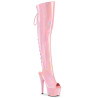 Pleaser ADORE-3019HWR Rose Hologram Women Boots