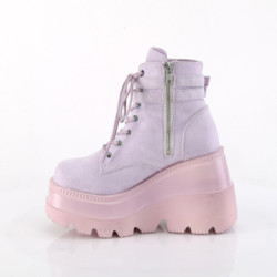 Demonia SHAKER-52 Lavender Vegan Suede Sale Women