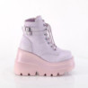 Demonia SHAKER-52 Lavender Vegan Suede Sale Women