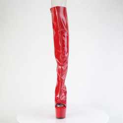 Pleaser ADORE-3019HWR Red Hologram Women Boots