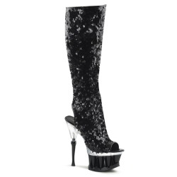 Pleaser SPIKY-2019 Black Sequins Sale Women