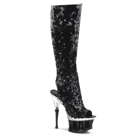 Pleaser SPIKY-2019 Black Sequins Sale Women