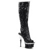 Pleaser SPIKY-2019 Black Sequins Sale Women