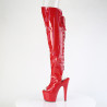 Pleaser ADORE-3019HWR Red Hologram Women Boots