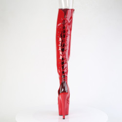 Pleaser ADORE-3019HWR Red Hologram Women Boots