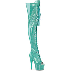 Pleaser ADORE-3021GP Baby Blue Glitter Patent Sale Women