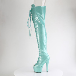 Pleaser ADORE-3021GP Baby Blue Glitter Patent Sale Women