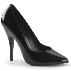 Pleaser SEDUCE-420V Patent Pointed Toe Classic Pumps