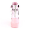 Demonia SHAKER-60 Rose Hologram Platform Wedge Ankle Boots