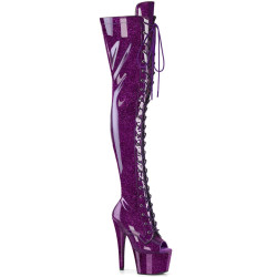 Pleaser ADORE-3021GP Purple Glitter Patent Sale Women