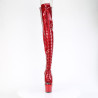Pleaser ADORE-3021GP Red Glitter Patent Sale Women
