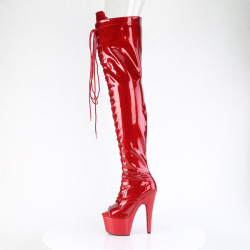 Pleaser ADORE-3021GP Red Glitter Patent Sale Women