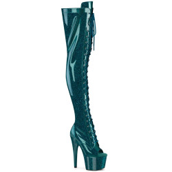 Pleaser ADORE-3021GP Teal Glitter Patent Sale Women