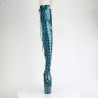 Pleaser ADORE-3021GP Teal Glitter Patent Sale Women