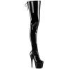 Pleaser ADORE-4000SLT Laced Platform Crotch High Boots