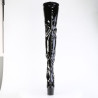 Pleaser ADORE-4000SLT Laced Platform Crotch High Boots