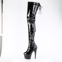 Pleaser ADORE-4000SLT Laced Platform Crotch High Boots