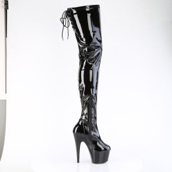Pleaser ADORE-4000SLT Laced Platform Crotch High Boots