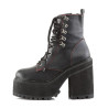 Demonia ASSAULT-100 Black Vegan Platform Women Boots