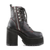 Demonia ASSAULT-100 Black Vegan Platform Women Boots