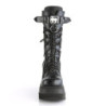 Demonia SHAKER-70 Black Vegan Platform Wedge Boots