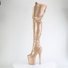 Pleaser FLAMINGO-3020GP Gold Glitter Patent Sale Women