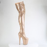 Pleaser FLAMINGO-3020GP Gold Glitter Patent Sale Women