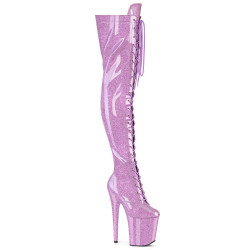 Pleaser FLAMINGO-3020GP Lila Glitter Patent Sale Women