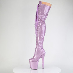 Pleaser FLAMINGO-3020GP Lila Glitter Patent Sale Women