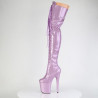 Pleaser FLAMINGO-3020GP Lila Glitter Patent Sale Women