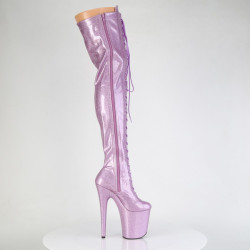 Pleaser FLAMINGO-3020GP Lila Glitter Patent Sale Women