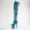 Pleaser FLAMINGO-3020GP Teal Glitter Patent Sale Women