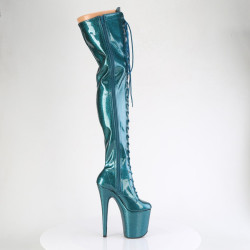 Pleaser FLAMINGO-3020GP Teal Glitter Patent Sale Women