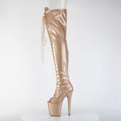 Pleaser FLAMINGO-3021GP Gold Glitter Patent Sale Women