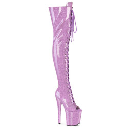 Pleaser FLAMINGO-3021GP Lila Glitter Patent Sale Women