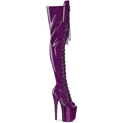 Pleaser FLAMINGO-3021GP Purple Glitter Patent Sale Women