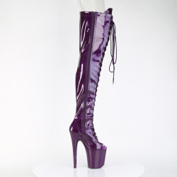 Pleaser FLAMINGO-3021GP Purple Glitter Patent Sale Women