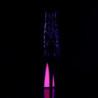 Pleaser SKY-1020TT Black Patent Neon Pink Ankle Boots