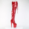 Pleaser FLAMINGO-3021GP Red Glitter Patent Sale Women