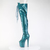 Pleaser FLAMINGO-3021GP Teal Glitter Patent Sale Women